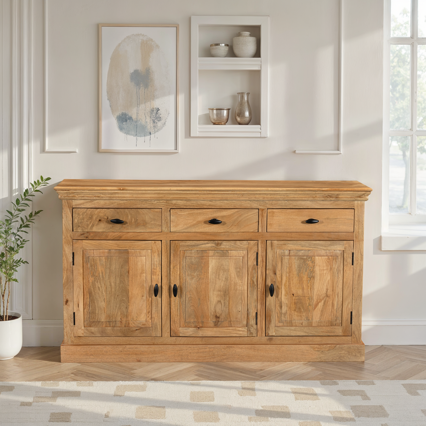 Buffet en bois de manguier, H90CM - ORLANE