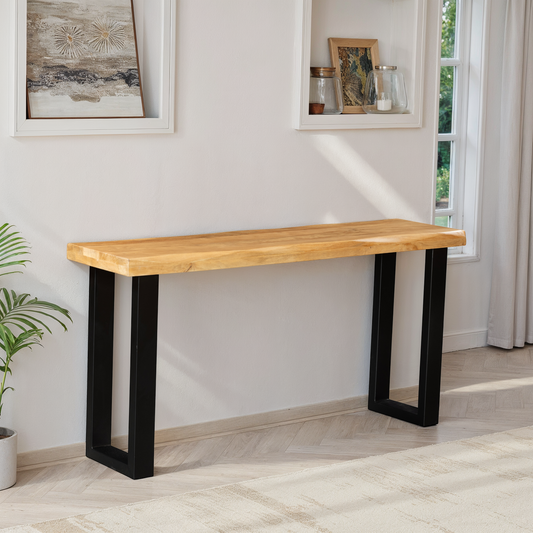 Console en bois de manguier, 150x40xH76CM