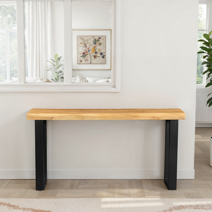 Console en bois de manguier, 150x40xH76CM