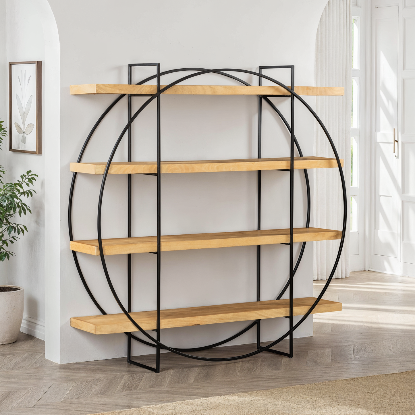 Étagère en bois de manguier, 175x40xH180CM Olivia