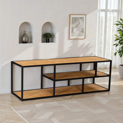 Meuble TV en bois de manguier, 150x45xH50CM