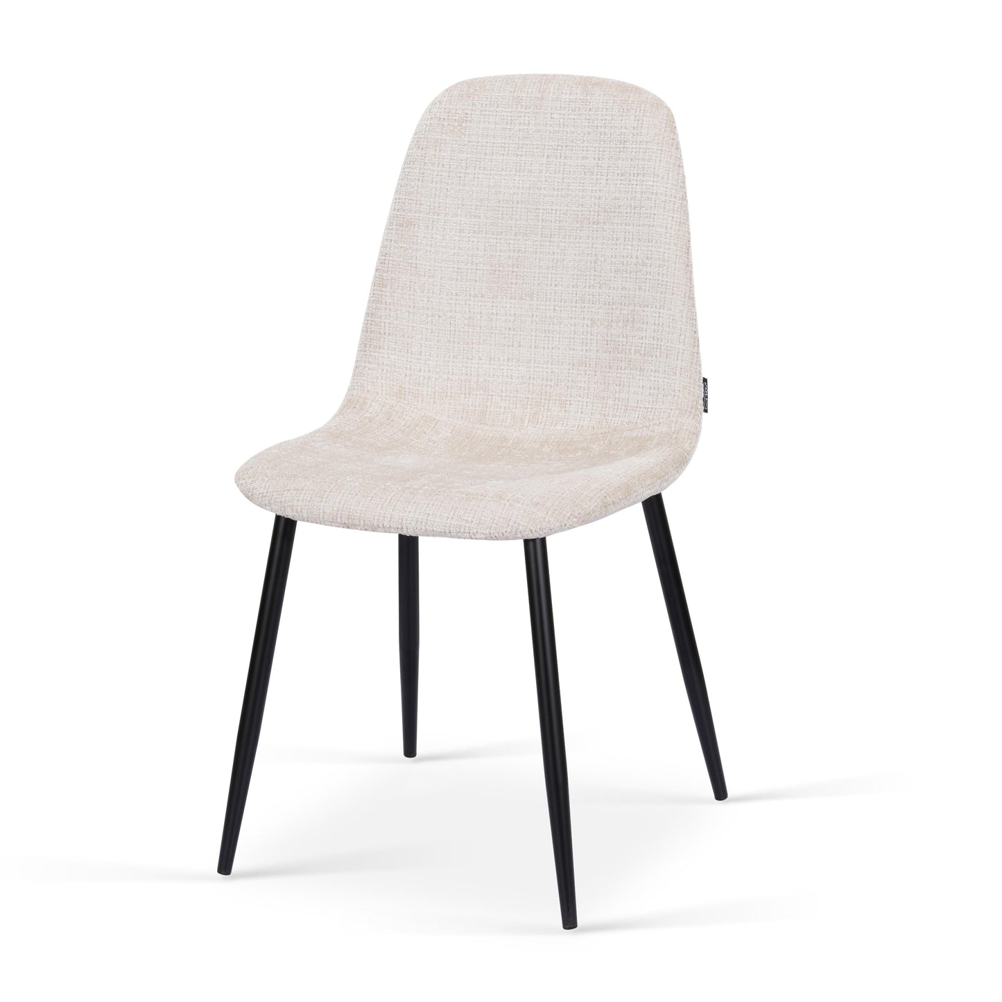 Chaise en tissu velours côtelé, 53x44xH87CM-KAYLA