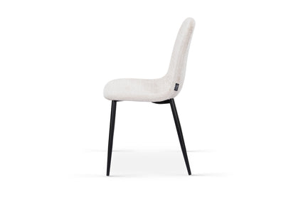 Chaise en tissu velours côtelé, 53x44xH87CM-KAYLA