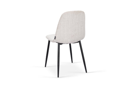 Chaise en tissu velours côtelé, 53x44xH87CM-KAYLA