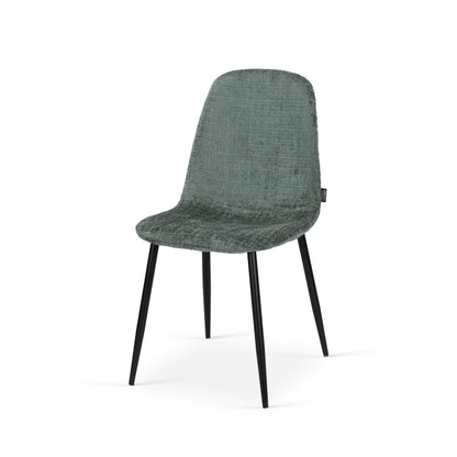 Chaise en tissu velours côtelé, 53x44xH87CM-KAYLA