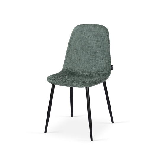 Chaise en tissu velours côtelé, 53x44xH87CM-KAYLA