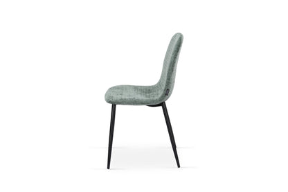 Chaise en tissu velours côtelé, 53x44xH87CM-KAYLA