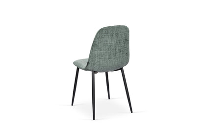 Chaise en tissu velours côtelé, 53x44xH87CM-KAYLA