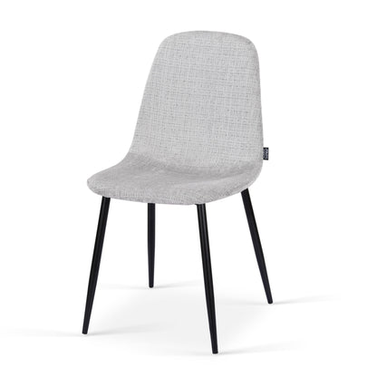 Chaise en tissu velours côtelé, 53x44xH87CM-KAYLA