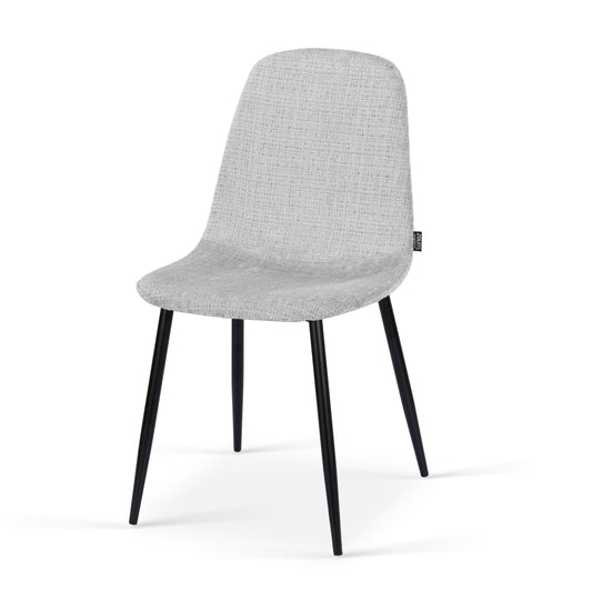 Chaise en tissu velours côtelé, 53x44xH87CM-KAYLA