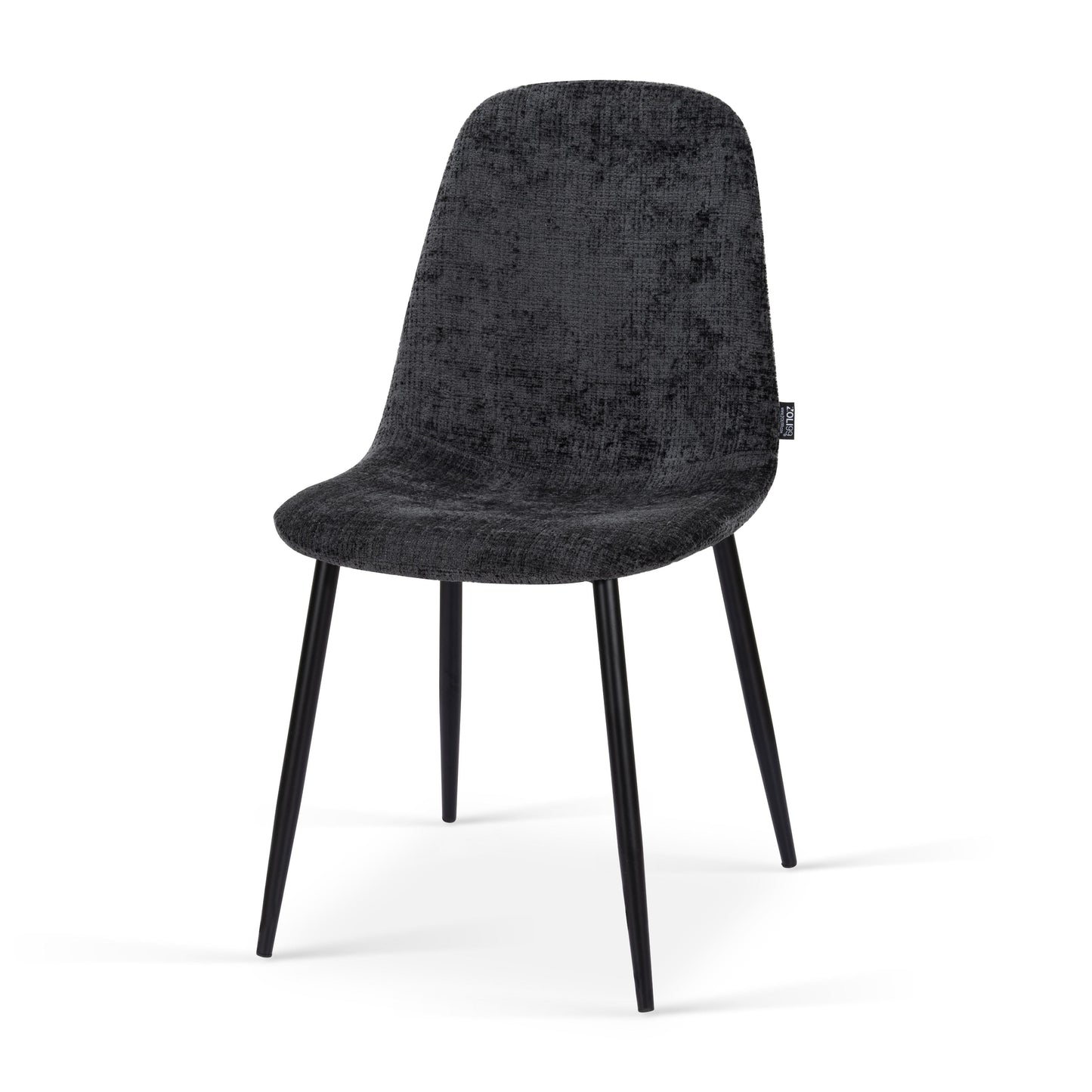 Chaise en tissu velours côtelé, 53x44xH87CM-KAYLA