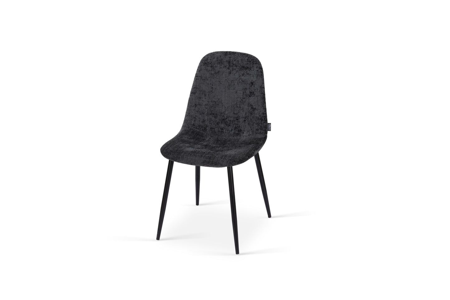 Chaise en tissu velours côtelé, 53x44xH87CM-KAYLA