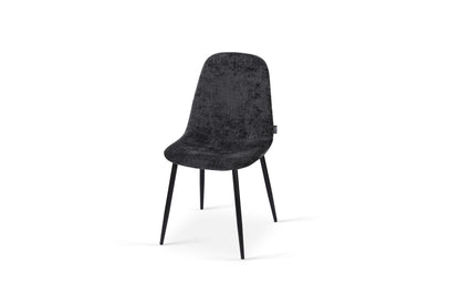 Chaise en tissu velours côtelé, 53x44xH87CM-KAYLA