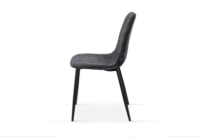 Chaise en tissu velours côtelé, 53x44xH87CM-KAYLA