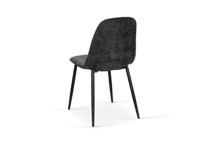 Chaise en tissu velours côtelé, 53x44xH87CM-KAYLA