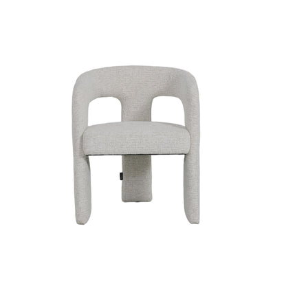 Fauteuil en tissu anti tache, 59,5x52xH74CM - EVELIA