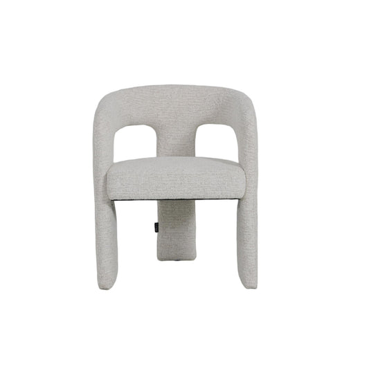 Fauteuil en tissu anti tache, 59,5x52xH74CM - EVELIA