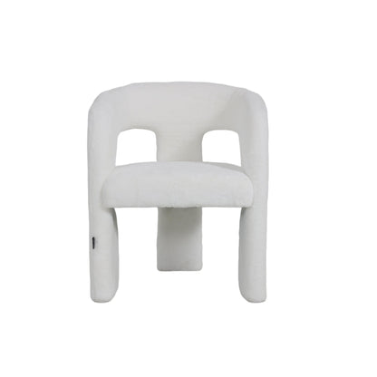 Fauteuil en tissu anti tache, 59,5x52xH74CM - EVELIA