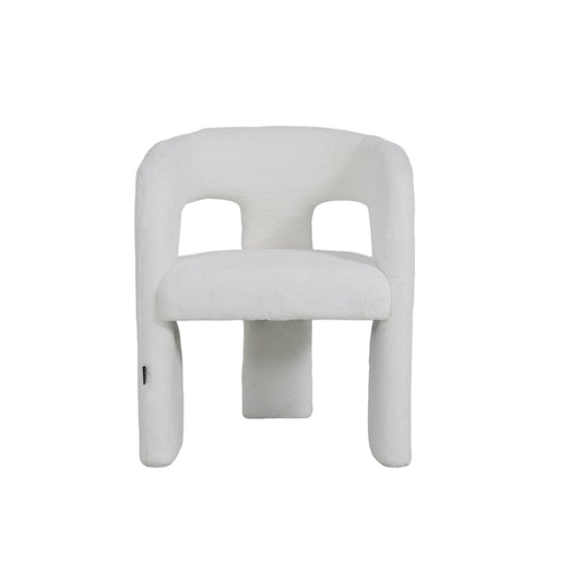 Fauteuil en tissu anti tache, 59,5x52xH74CM - EVELIA