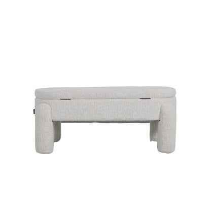 Pouf coffre en tissu anti tache, 114x52xH47CM - NERINA