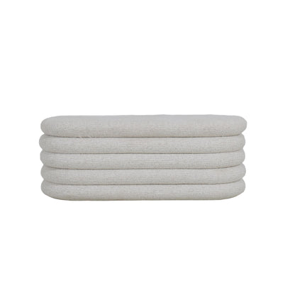 Pouf en tissu anti tache, 115x48,5xH44,5CM - RHEA