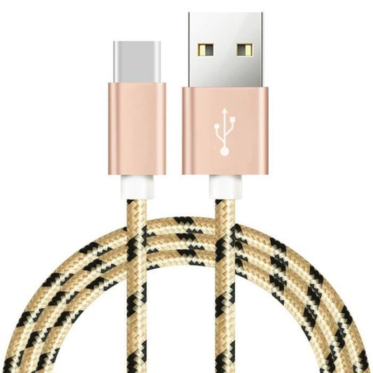 Cable telephone Type C ROSE/ROUGE/DORE/GRIS 2m