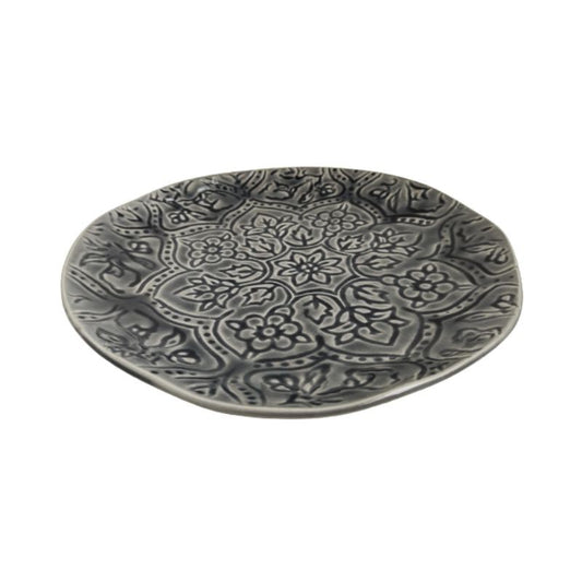 Assiette plate en céramique, D28cm - NORA