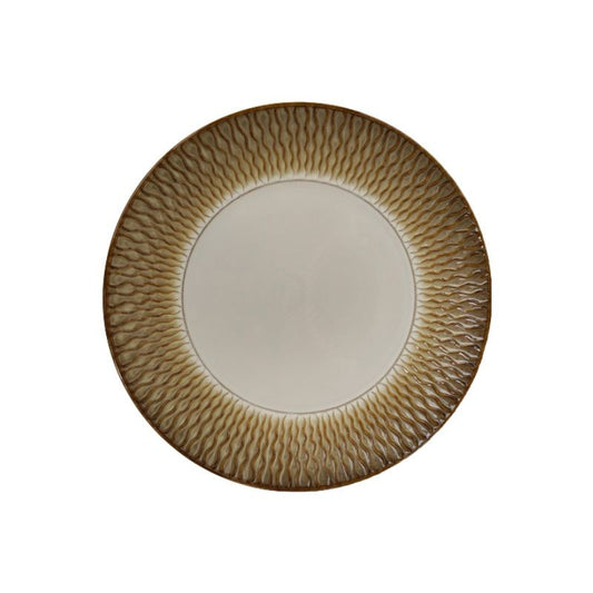Assiette plate en céramique, D28cm - SARLA