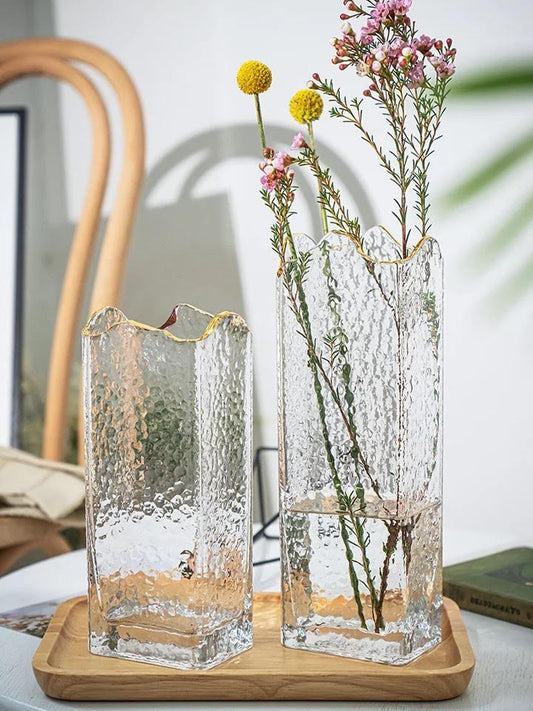 Vase en verre, D10xH30CM - LIVIA