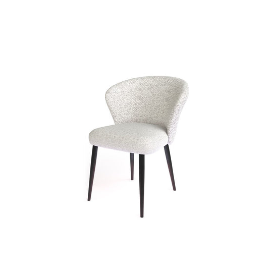 Chaise en tissu velouré, 60x59,5xH80 cm - NINA