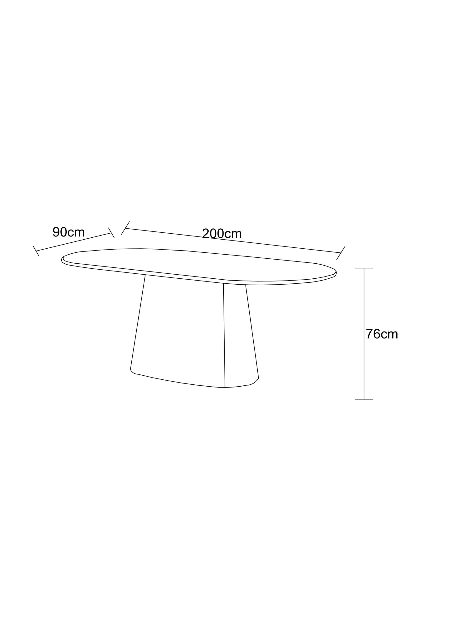Table à manger en particules de bois plateau céramique, H76CM - JAPANDI