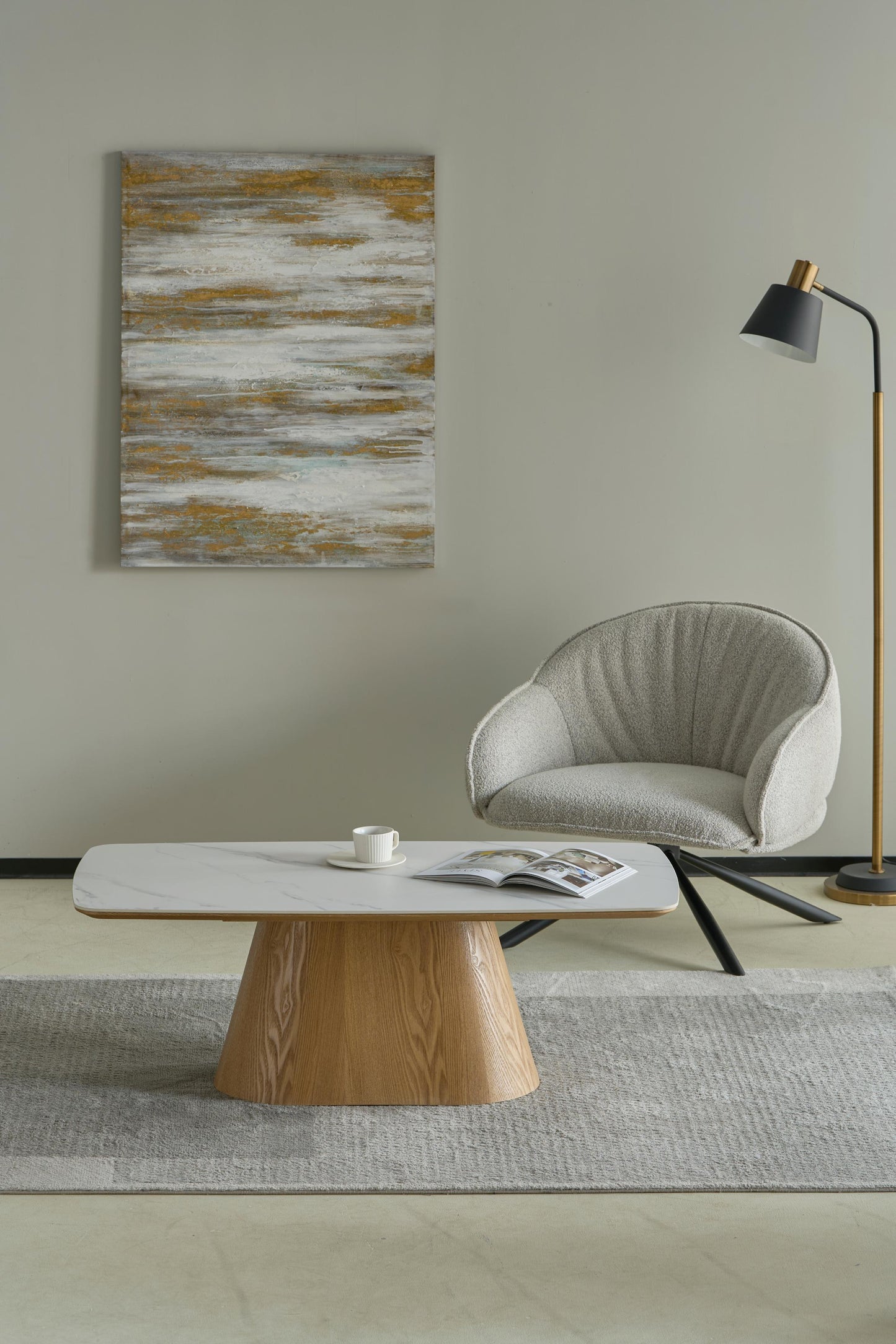 Table basse en bois, 120x60xH42CM - EDDA