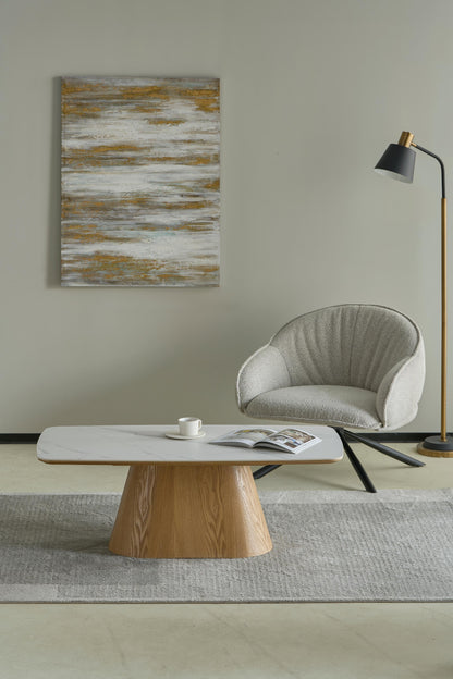 Table basse en bois, 120x60xH42CM - EDDA