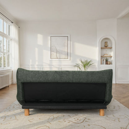 Canapé lit clic-clac convertible en tissu anti tache, 186x103xH89CM - LUCIEN