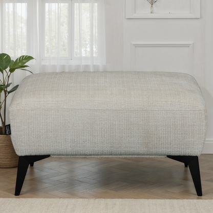 Grand Pouf repose pied en tissu, 83x66xH44 cm-HELENA