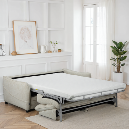 Canapé convertible clic-clac avec coffre convertible en tissu anti tache, 188x98xH100CM - MARKO