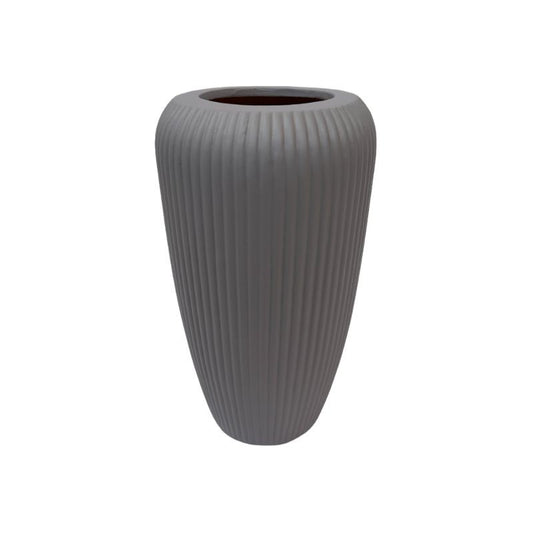 Vase en céramique D12xH24cm gris - LILI