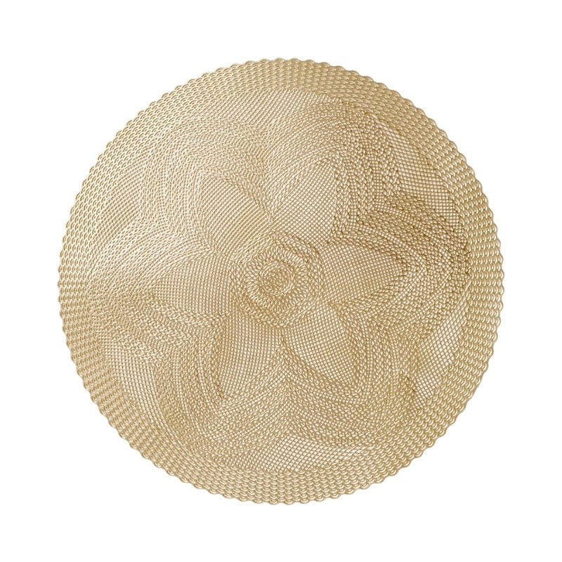 Set de table doré rond D38 cm