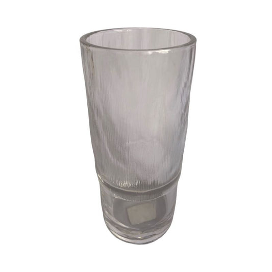Vase en verre transparent D12xH29,5 cm