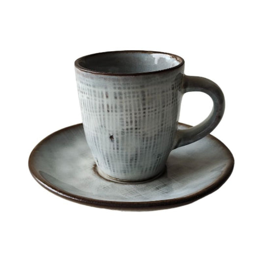 Lckiioy Ensemble Tasses à Café Avec Cuillères - Set Table Élégant En Acier Inoxydable