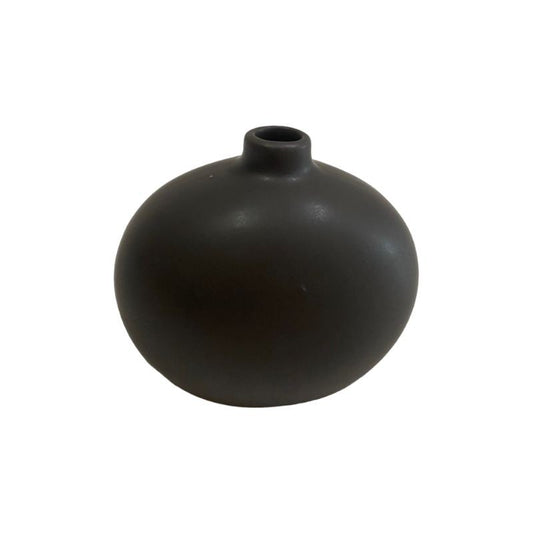Vase en céramique couleurs assorties 10x7xH9 cm