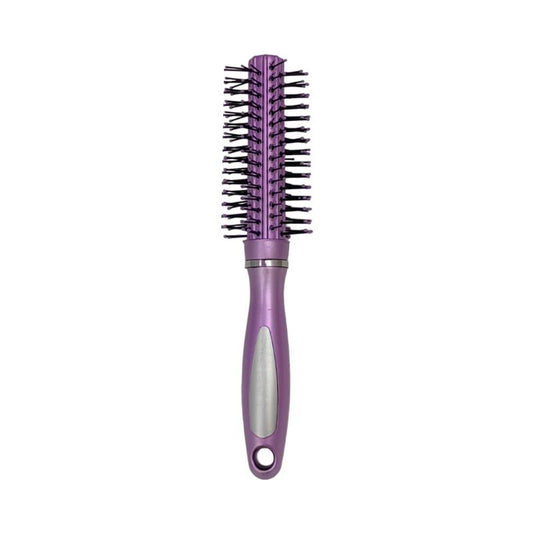 Brosse à cheveux 18x3,3cm, 3 coloris assortis rose/argent/violet