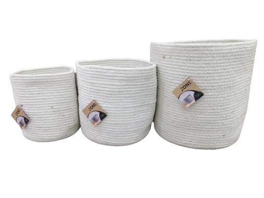 Panier rangement en cotton, D25xH25 - SKALI