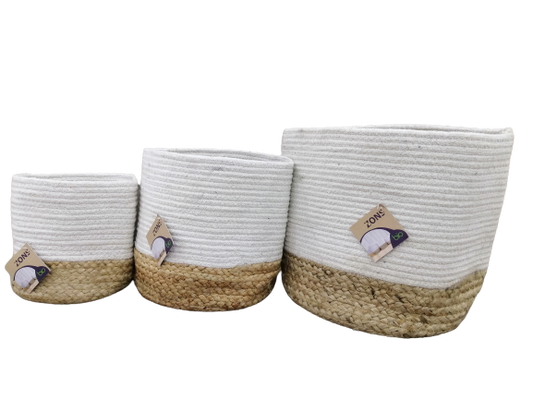 Panier rangement en jute, D20XH20 - SNOW