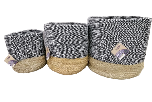 Panier rangement en jute, D25XH25 - SNOW