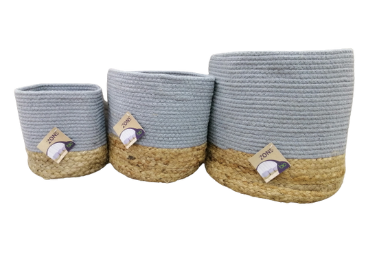 Panier rangement en jute, D25XH25 - SNOW