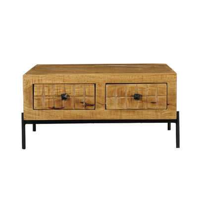 Table basse en bois de manguier, 80×80xH40 cm - MARIA