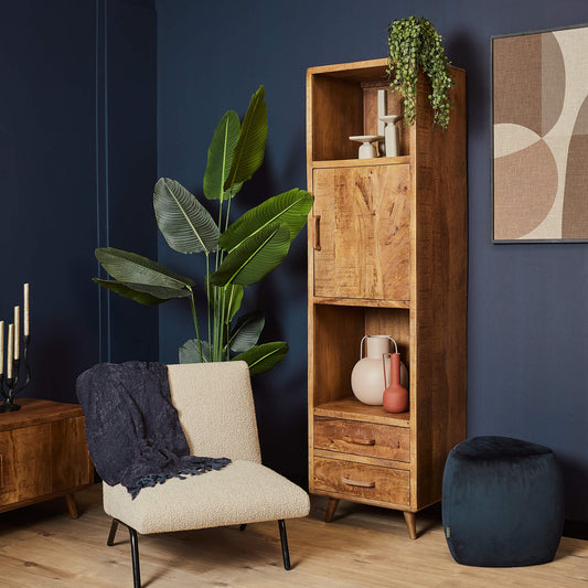 Vaisselier en bois de manguier, H200cm - MAYA