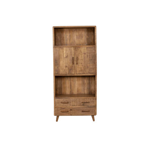 Vaisselier en bois de manguier, H200cm - MAYA