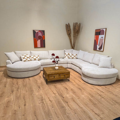 Table basse en bois de manguier, 80×80xH40 cm - MARIA